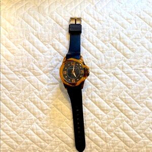 Isaac Mizrahi Black and tan Watch